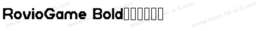 RovioGame Bold字体转换